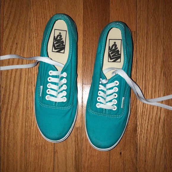 turquoise vans lo pro